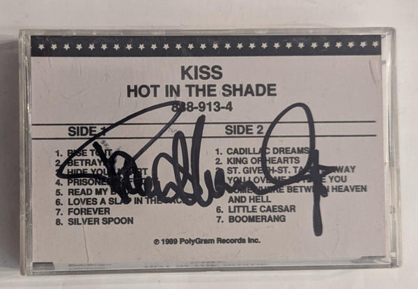 HOT IN THE SHADE  PROMO CASSETTE Signed by PAUL STANLEY Promotional KISS