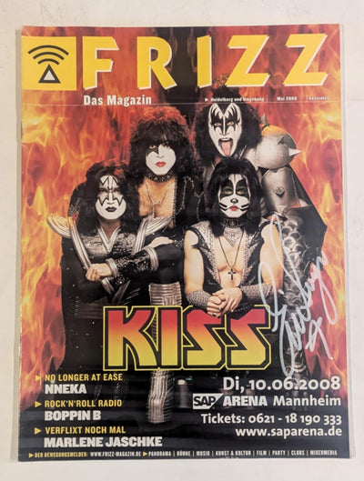 KISS Eric Singer Owned and Signed FRIZZ Magazine Personal Collection