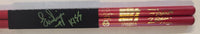 Eric Singer KISS Kruise XI Red Signed set of 2 Drumsticks Eric Singer KISS Personal Collection