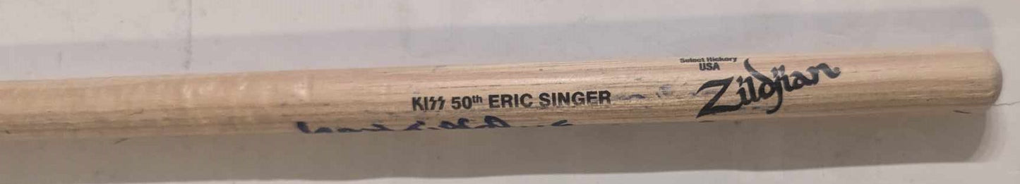 Eric Singer  KISS Stage-Used Signed drumstick 2023 EOTR Santiago Chile