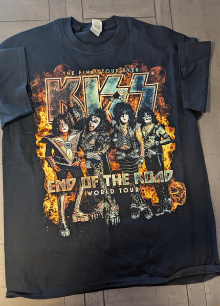 KISS Eric Singer Owned 2019 Japan KISS END OF THE ROAD  T-SHIRT New Unused  Personal Collection Large