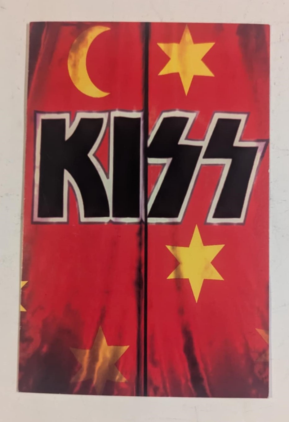 KISS Eric Singer Owned and Signed Unused Psycho Circus Christmas Card Personal Collection