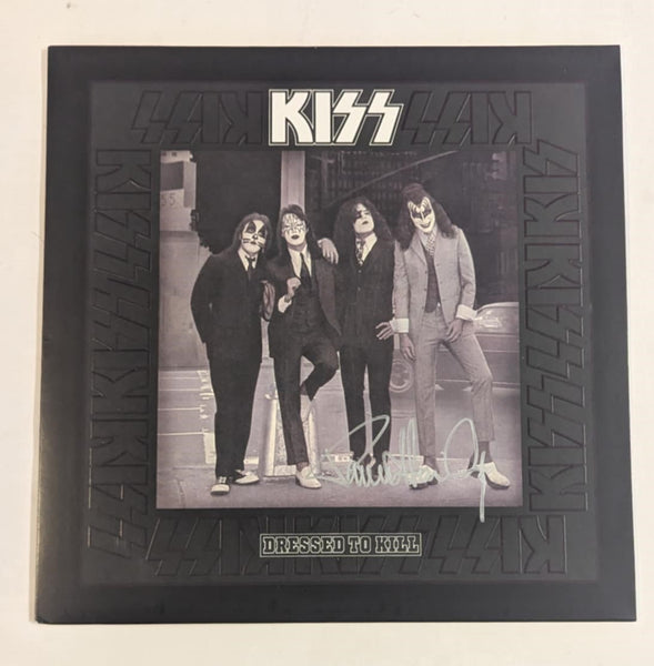 KISS PAUL STANLEY signed DRESSED TO KILL LP Silver Signature Autograph