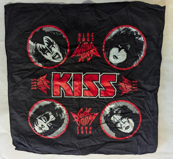 KISS Eric Singer Owned German SONIC BOOM Bandana from Personal Collection