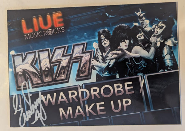 KISS Eric Singer Owned and Signed DRESSING ROOM SIGN From Personal Collection