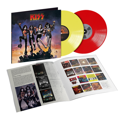 KISS PAUL STANLEY signed DESTROYER 45th Anniversary Colored LP Silver Marker