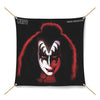 KISS SET OF 4 SOLO LP 4'x4'  Cloth Flags KOL EX