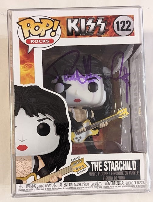 KISS PAUL STANLEY  signed FUNKO POP Purple Signature Autograph SPECIAL