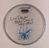 7-31-2012 PELHAM/BIRMINGHAM AL  Eric Singer Stage-used signed drum heads KISS