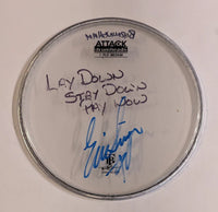 7-31-2012 PELHAM/BIRMINGHAM AL  Eric Singer Stage-used signed drum heads KISS