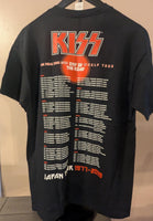 KISS Eric Singer Owned 2019 Japan  END OF THE ROAD  T-SHIRT New Unused  Personal Collection Large