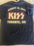 KISS Eric Singer Owned  TOUR T-SHIRT August 12 2014 TORONTO CANADA New Unused  Personal Collection XL