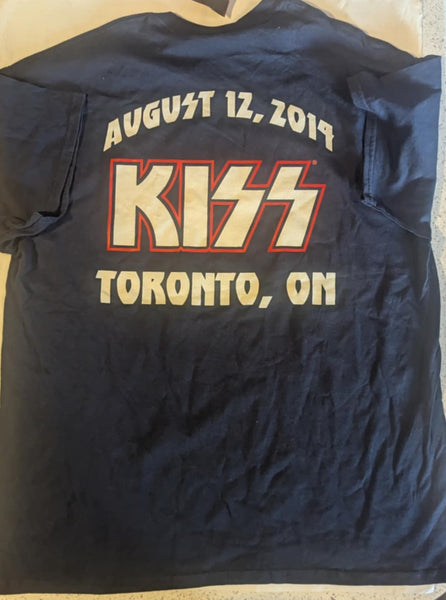 KISS Eric Singer Owned  TOUR T-SHIRT August 12 2014 TORONTO CANADA New Unused  Personal Collection XL