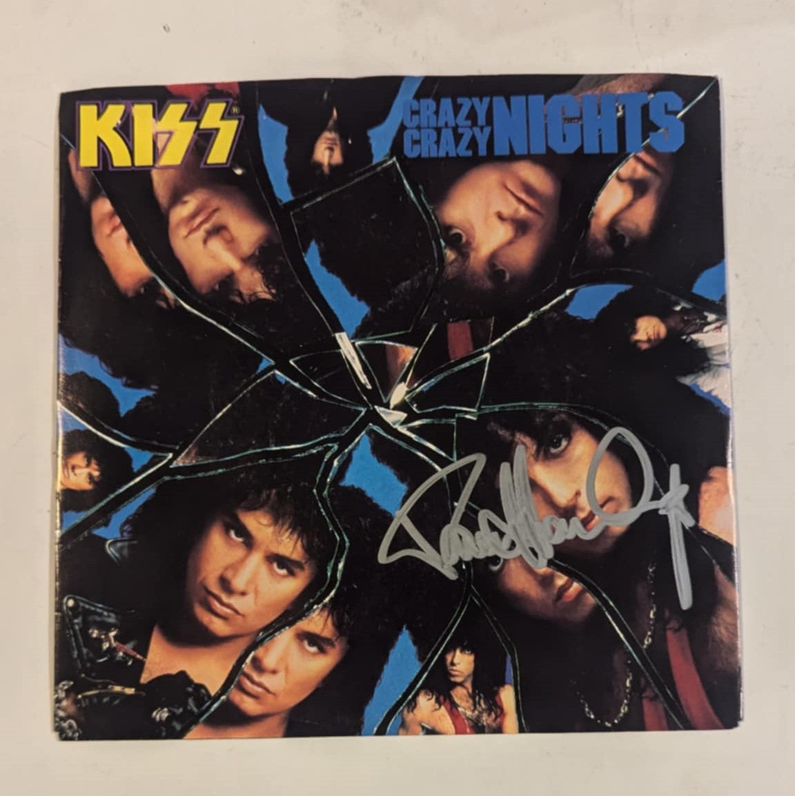 KISS PAUL STANLEY signed CRAZY CRAZY NIGHTS PROMO 45