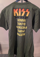 KISS Eric Singer Owned 2019 Japan KISS ARMY END OF THE ROAD  T-SHIRT New Unused  Personal Collection Large