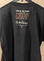 KISS Eric Singer Owned 2019 Japan BETTY BOOP END OF THE ROAD  T-SHIRT New Unused  Personal Collection Large