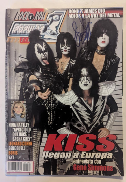 KISS Eric Singer Owned and Signed Rock n Roll Popular Magazine Personal Collection