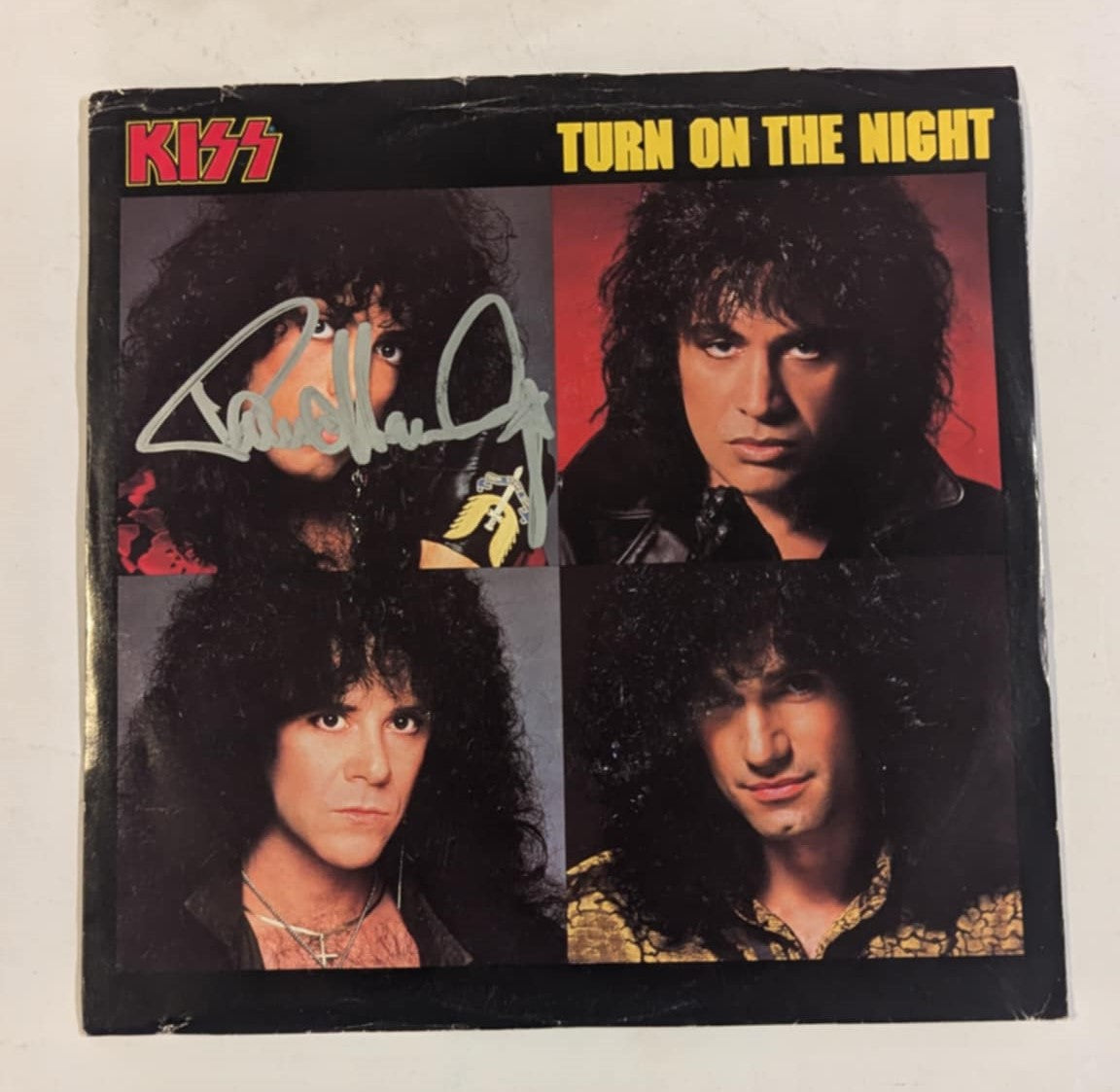 KISS PAUL STANLEY signed TURN ON THE NIGHT PROMO 45