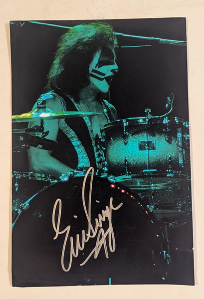 KISS Eric Singer Owned and Signed  Photo from Personal Collection