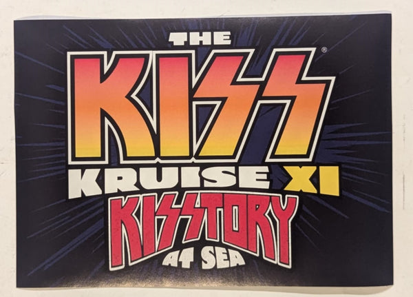 KISS Eric Singer Owned KISS Kruise XI Unused Merch Head Sticker Personal Collection