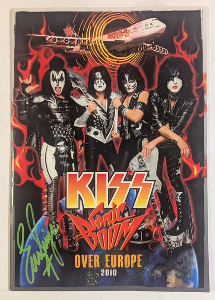 KISS Eric Singer Signed 2010 SONIC BOOM OVER EUROPE Tourbook Personal Collection