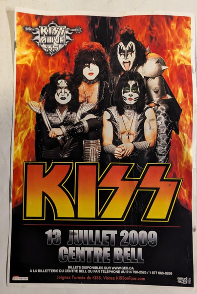 KISS Eric Singer Personally Owned 7-13-2009 MONTREAL Alive 35 Tour Mini Poster