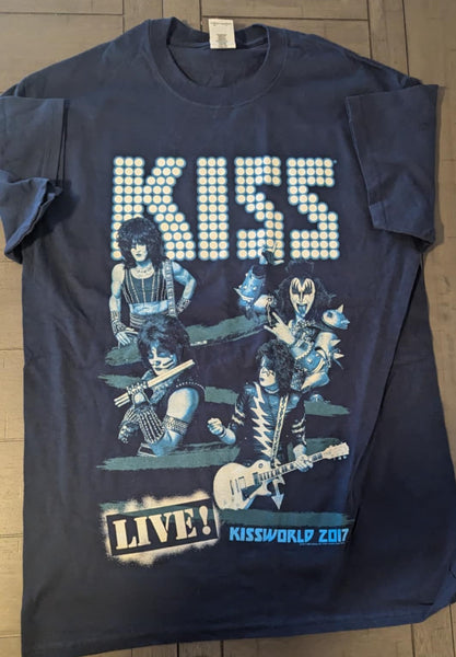 KISS Eric Singer Owned GERMAN KISSWORLD 2017  T-SHIRT New Unused  Personal Collection Medium