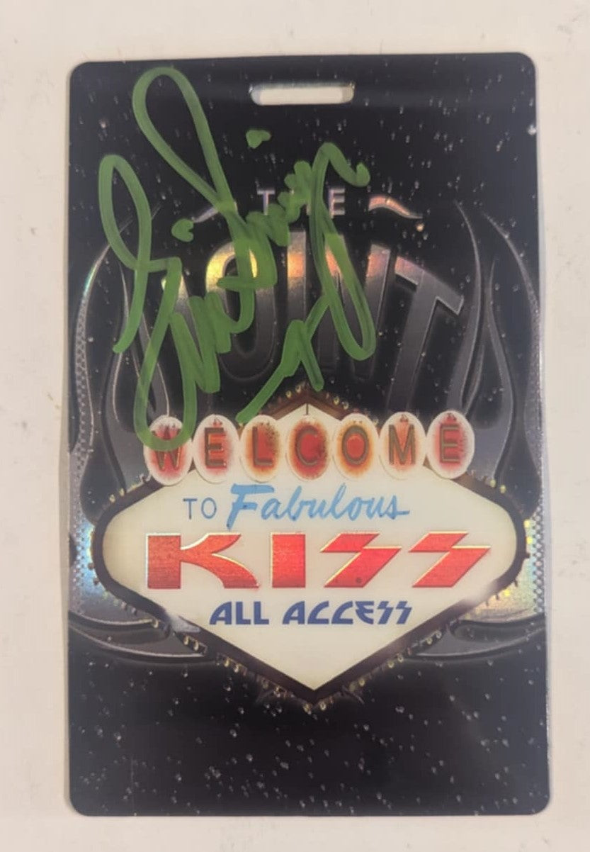 KISS Eric Singer Signed VEGAS RESIDENCY All Access Pass Personal Collection