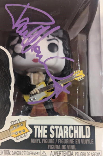 KISS PAUL STANLEY  signed FUNKO POP Purple Paint Pen Signature Autograph SCRATCH & DENT (Copy)