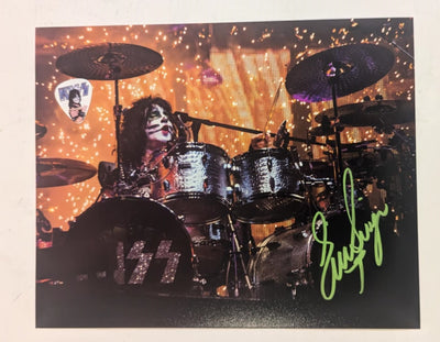 Eric Singer KISS Signed 8 x 10 KISS Personal Collection