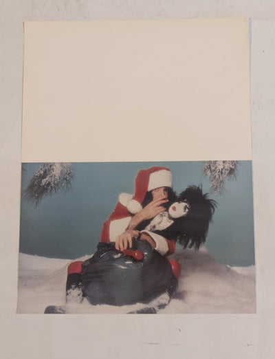 KISS PAUL STANLEY  Unused Holiday Card from 70s VINTAGE