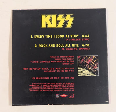 KISS EVERY TIME I LOOK AT YOU Promo CD  Promotional 1996 from UNPLUGGED NEW UNUSED