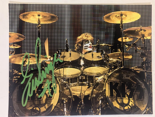 KISS Eric Singer Owned and Signed  Photo from Personal Collection