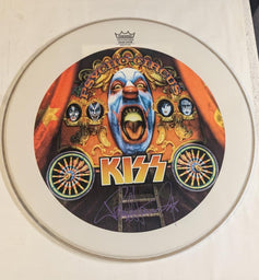 PSYCHO CIRCUS Bass Drum Head Signed by PAUL STANLEY