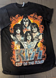 KISS Eric Singer Owned 2019  KISS LAS VEGAS END OF THE ROAD  T-SHIRT New Unused  Personal Collection Large