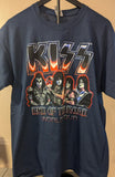 KISS Eric Singer Owned 2019 Japan  END OF THE ROAD  T-SHIRT New Unused  Personal Collection Large