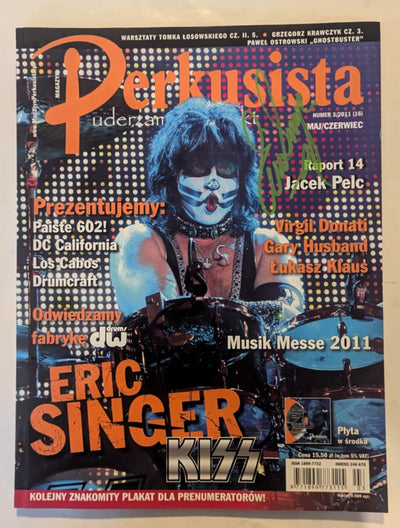 KISS Eric Singer Owned and Signed Perkusista Magazine Personal Collection