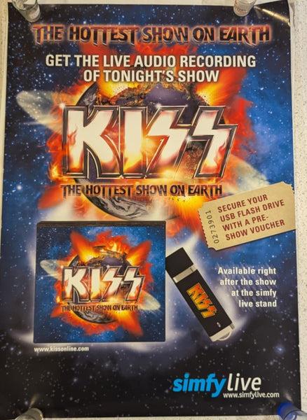 KISS Eric Singer Personally Owned HOTTEST SHOW ON EARTH USB DOWNLOAD Promo Poster