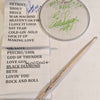 7-05-2023 LONDON ENGLAND O2 Eric Singer Signed EOTR DRUMHEAD w SETLIST And DRUMSTICK KISS