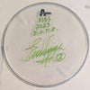 11-18-2023 MONTREAL Eric Singer Signed EOTR DRUMHEAD w SETLIST KISS