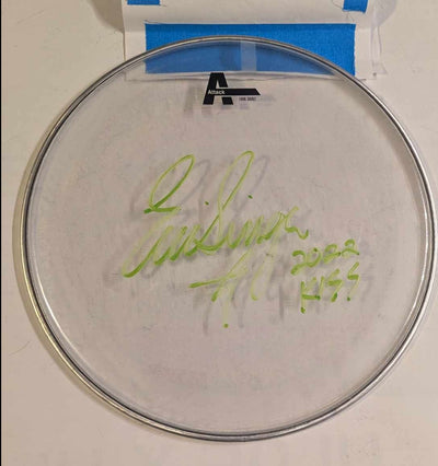 6-17-2023 MUNICH GERMANY Eric Singer Signed EOTR DRUMHEAD w SETLIST KISS