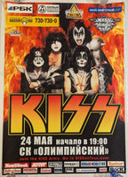 KISS Eric Singer Personally Owned 3-24-2008 MOSCOW RUSSIA  Alive 35 Tour Poster