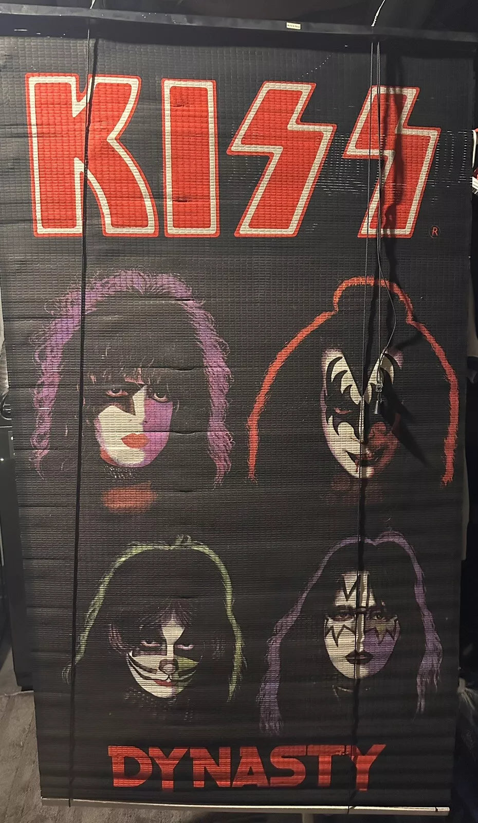 KISS DYNASTY  PROVIEW SCREEN WINDOW BLIND BLINDS New Sealed 1997