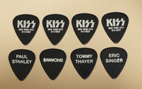 KISS 2023 MADISON SQUARE GARDEN 12-2-23 Final Show Silver on Black Throwback Design Guitar Picks