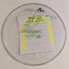 11-15-2023 WINNIPEG MB Eric Singer Signed EOTR DRUMHEAD w SETLIST KISS