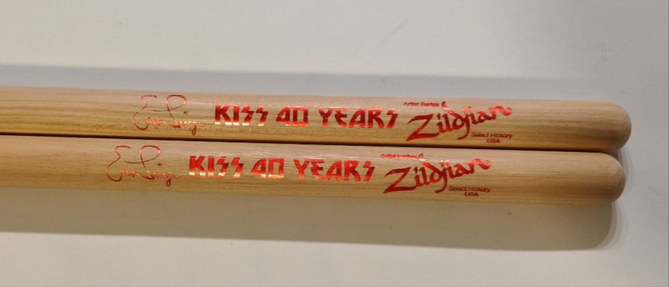 Eric Singer 40th Anniversary 2014-2015 Drumsticks set of 2 KISS