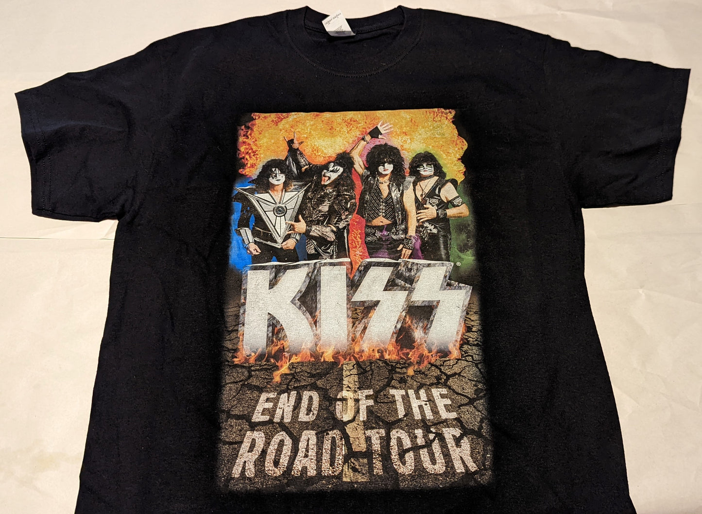 KISS END OF THE ROAD 2019 JAPAN Black shirt  L