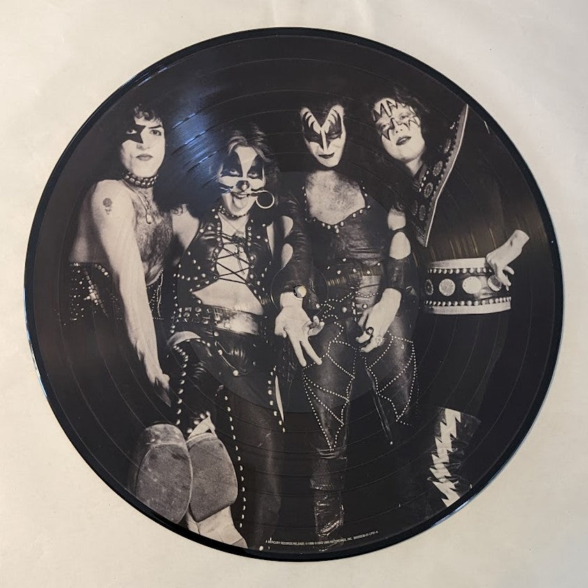 KISSONLINE PAUL STANLEY and ACE FREHLEY signed GREATEST KISS PICTURE DISC KOL EX