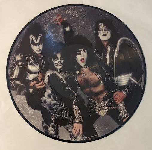 KISSONLINE PAUL STANLEY and ACE FREHLEY signed GREATEST KISS PICTURE DISC KOL EX