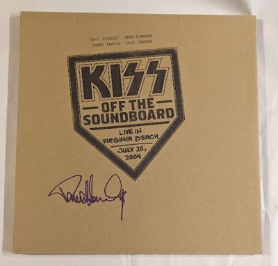 KISS PAUL STANLEY  signed OFF THE SOUNDBOARD VIRGINIA BEACH KISSOnline EX